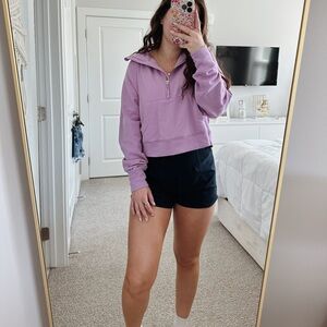 Danskin Purple Half Zip Sweatshirt